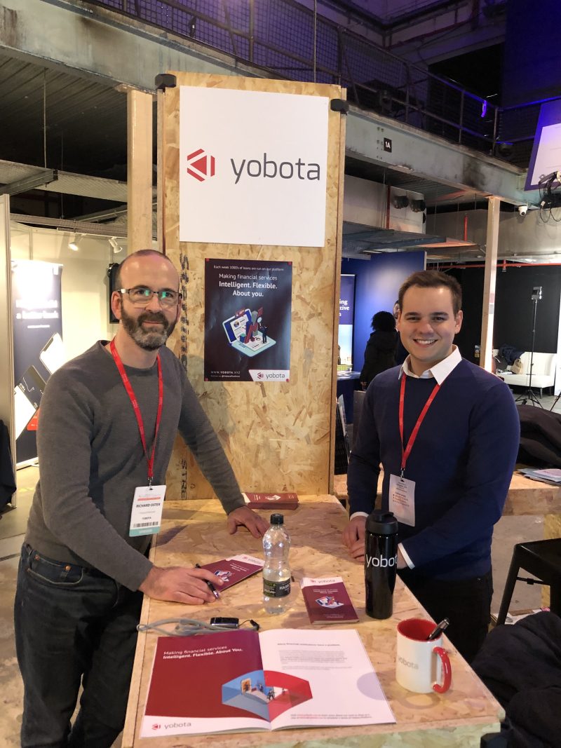 Yobota stand at FinTechTaletns in 2019