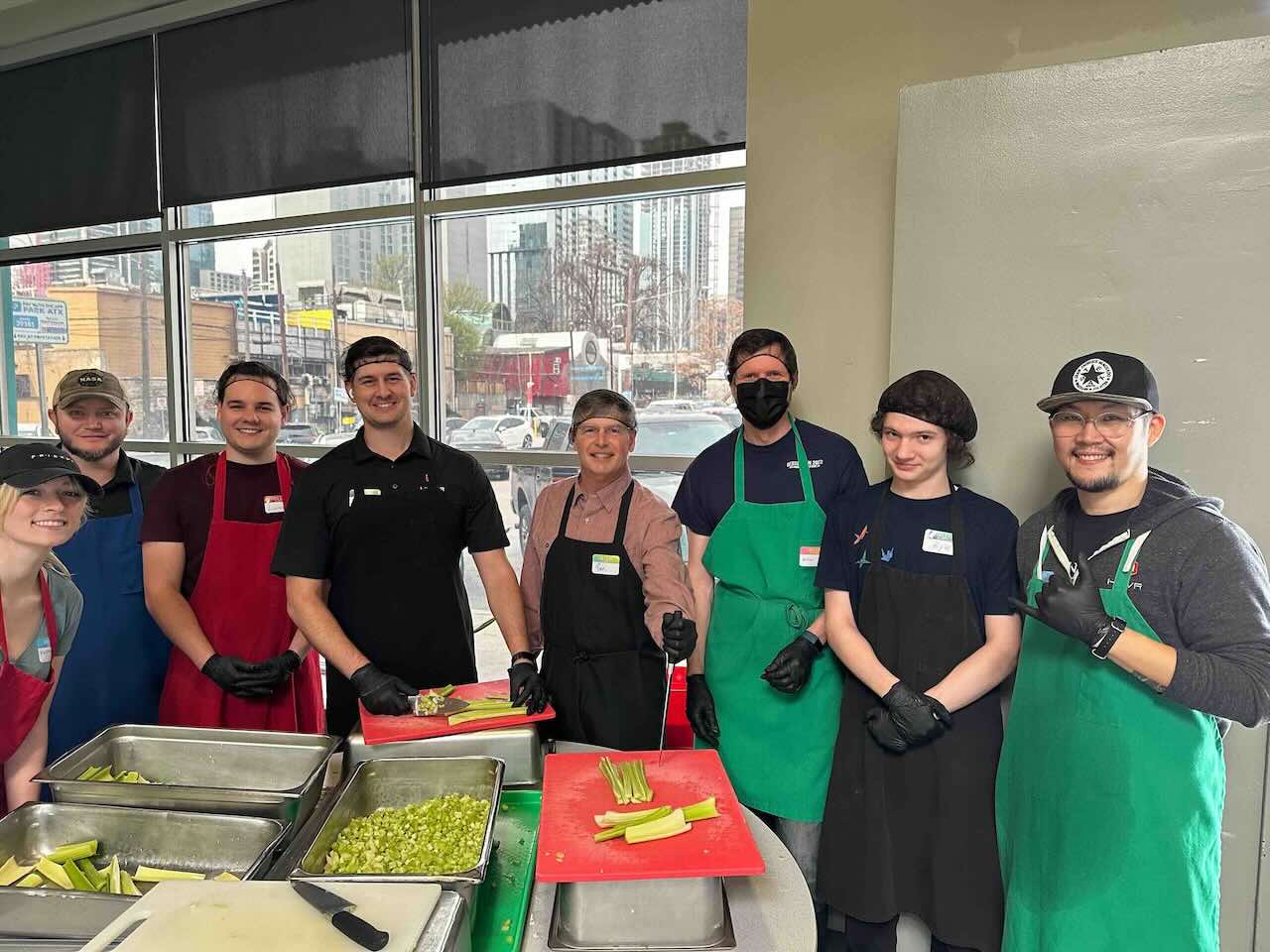 The HUVR team at Caritas